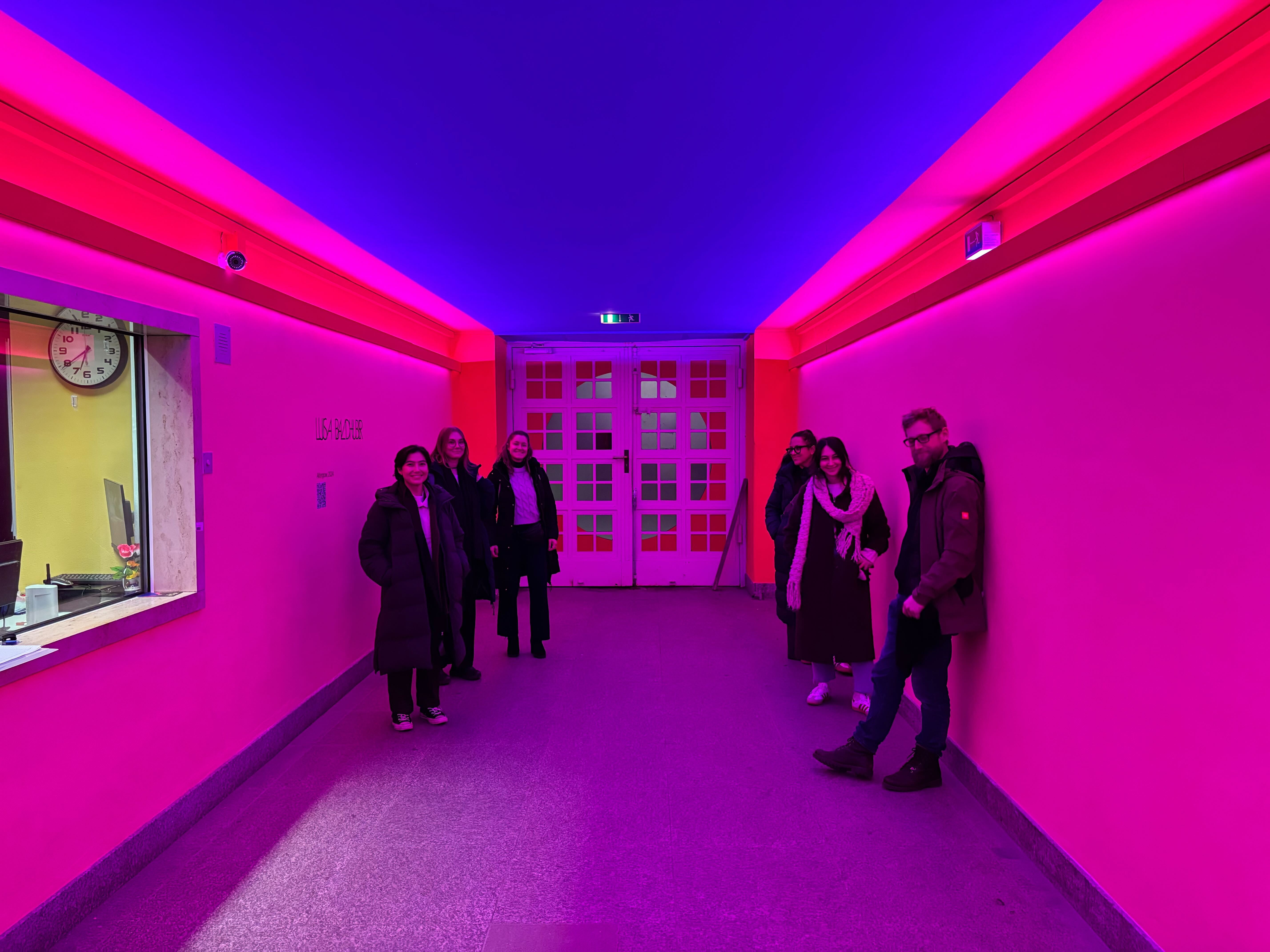 GLC team experiencing the immersive Afterglow installation
