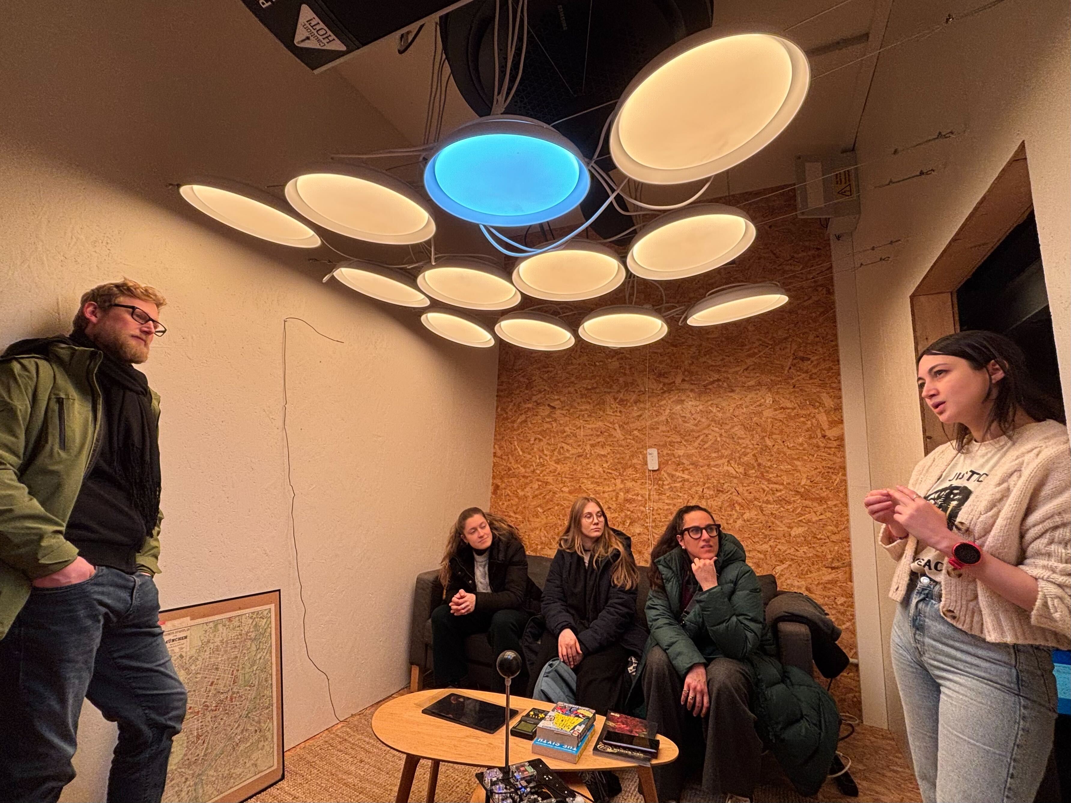 Team discussion in TUM's SenseLab